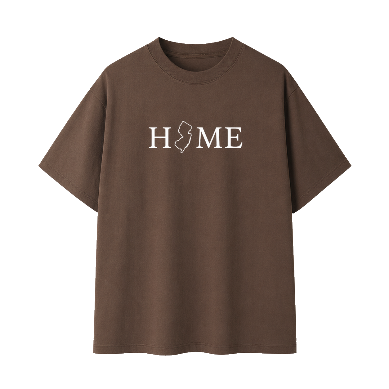 Collection 5 New Jersey Essential Cotton T-Shirt - Coffee front