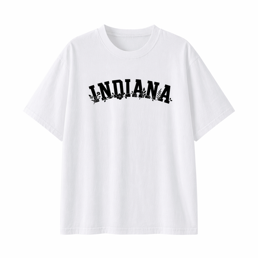 Collection 10 Indiana Essential Cotton T-Shirt - White front