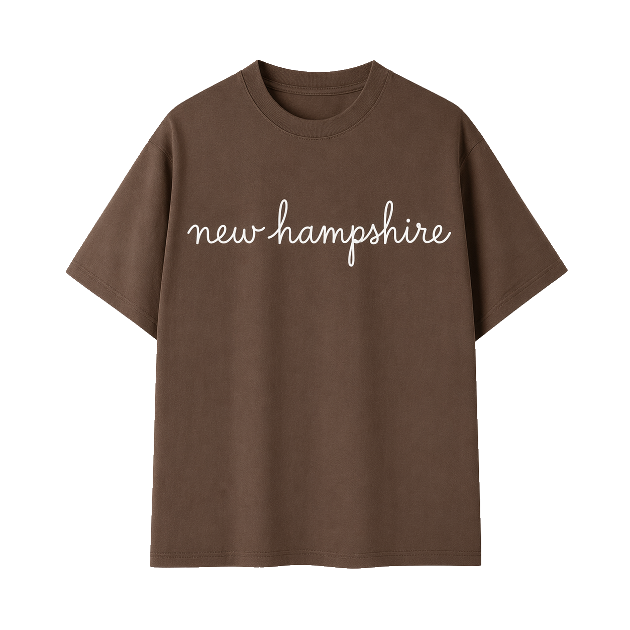 Collection 3 New Hampshire Essential Cotton T-Shirt - Coffee front