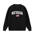 Collection 2 Nevada Essential Heavyweight Crewneck Sweatshirt - Black front