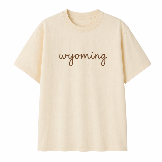 Collection 3 Wyoming Essential Cotton T-Shirt - Apricot front