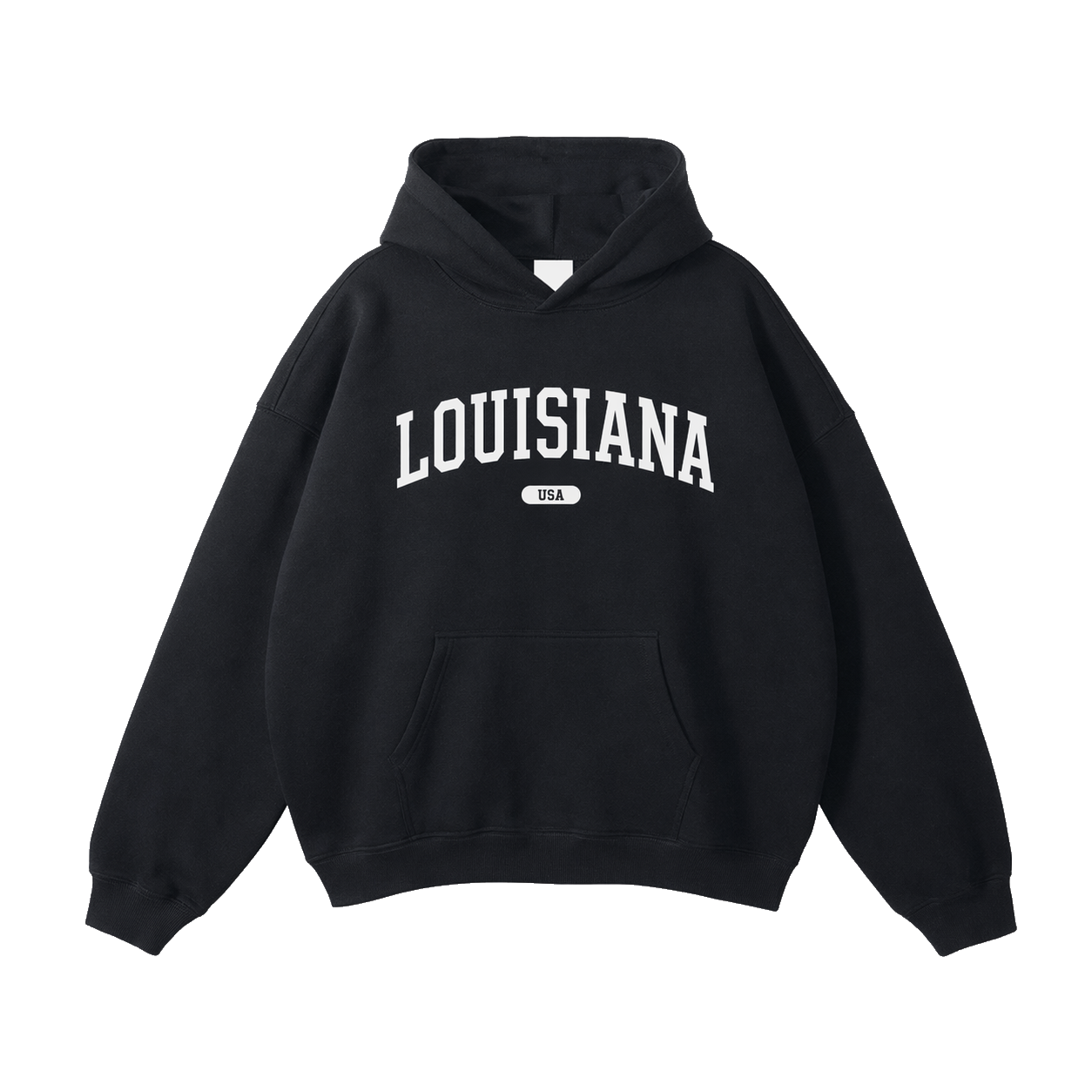 Collection 4 Louisiana Oversize Fleeced Hoodie - Black front