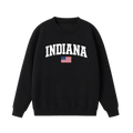 Collection 2 Indiana Essential Heavyweight Crewneck Sweatshirt - Black front