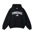 Collection 2 Tennessee Oversize Fleeced Hoodie - Black front