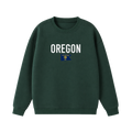 Collection 7 Oregon Essential Heavyweight Crewneck Sweatshirt - Dark Green front