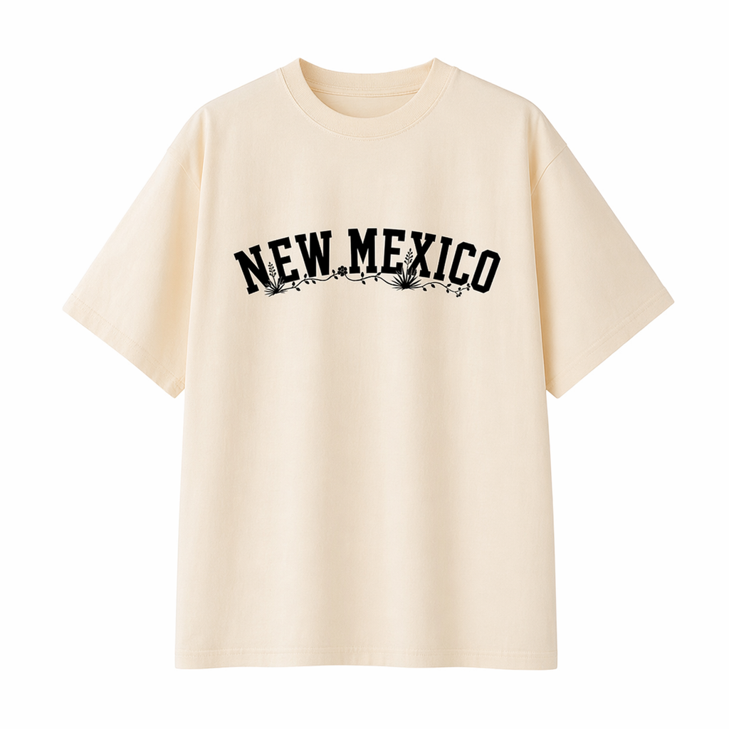 Collection 10 New Mexico Essential Cotton T-Shirt - Apricot front