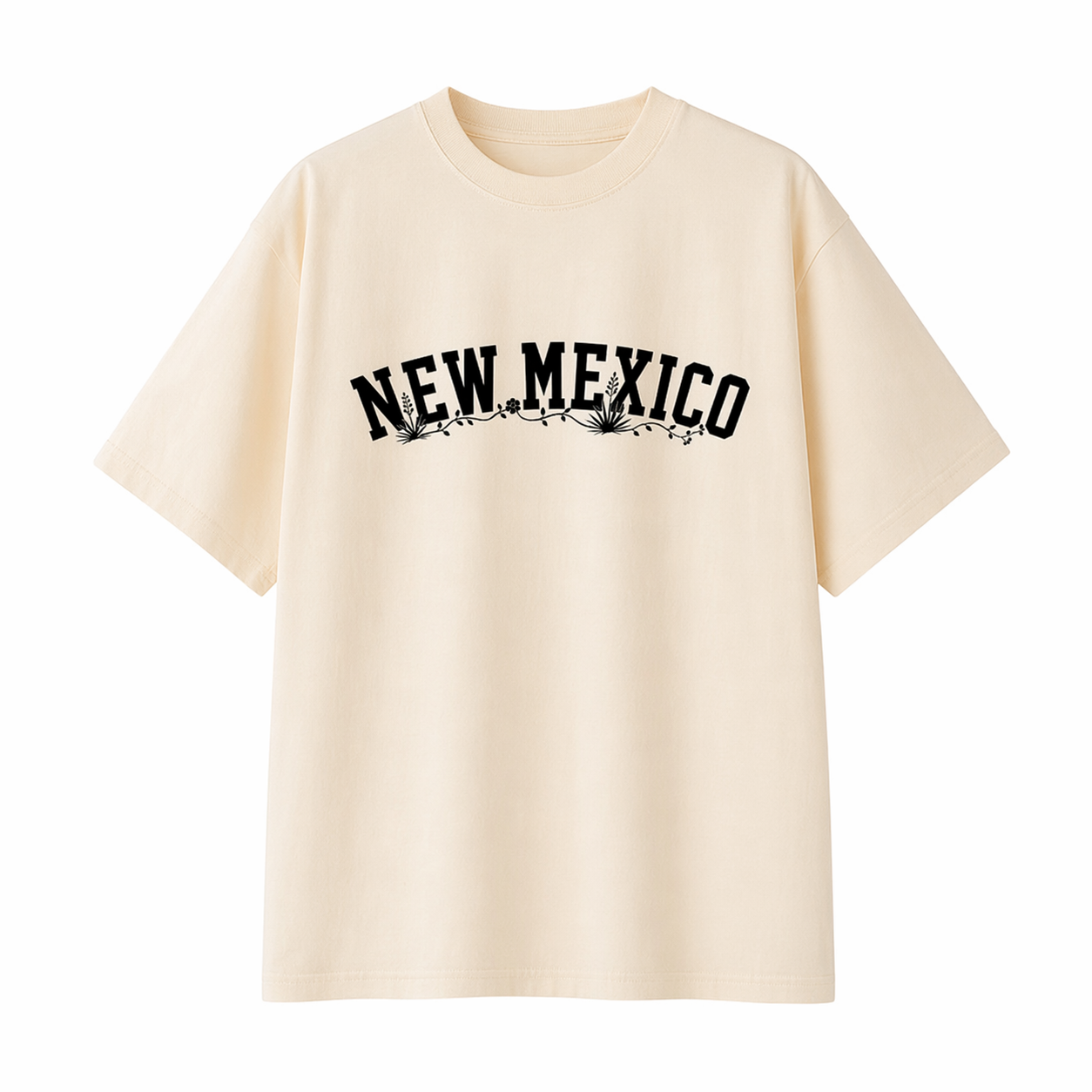 Collection 10 New Mexico Essential Cotton T-Shirt - Apricot front