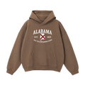 Collection 8 Alabama Oversize Fleeced Hoodie - Brown front