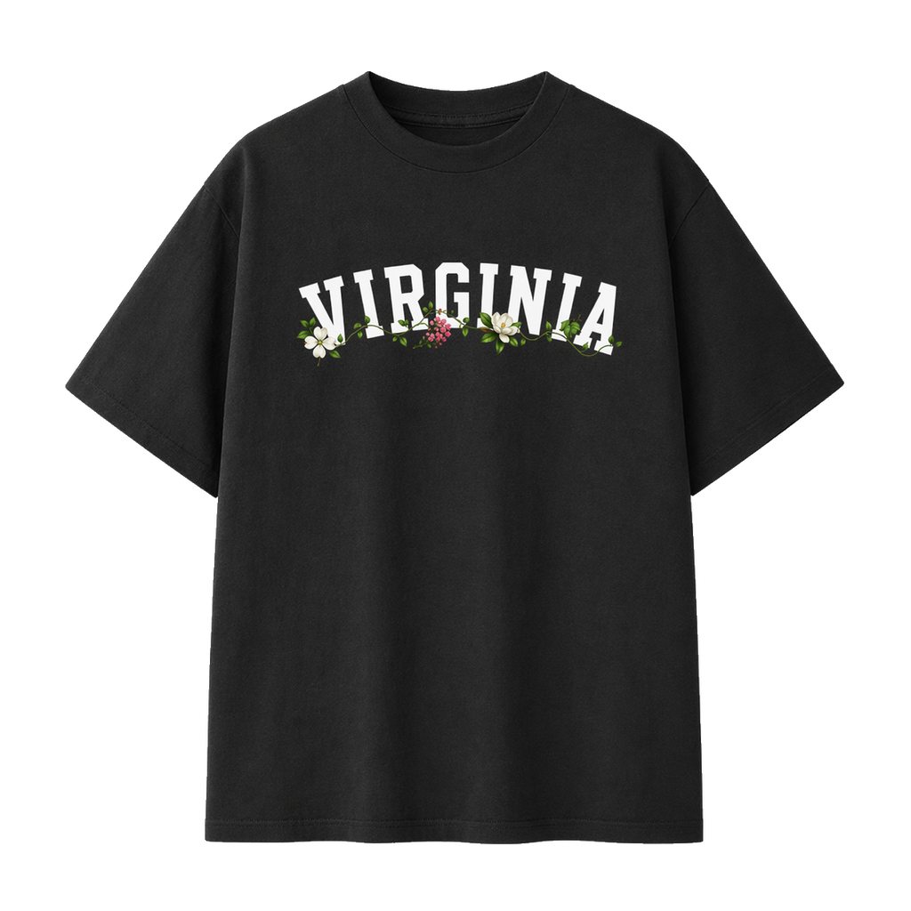 Collection 10 Virginia Essential Cotton T-Shirt - Black front