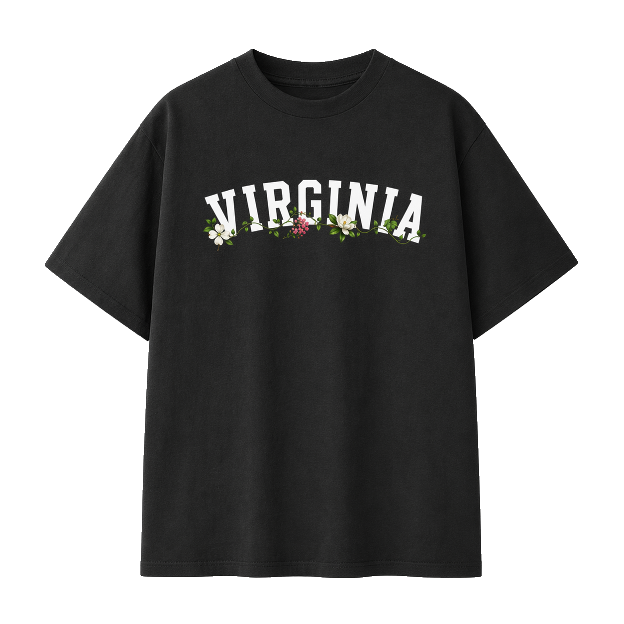 Collection 10 Virginia Essential Cotton T-Shirt - Black front