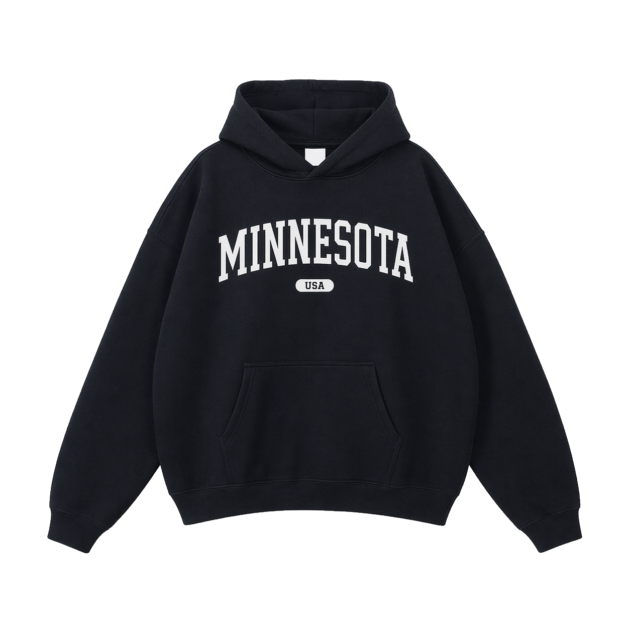 Collection 4 Minnesota Oversize Fleeced Hoodie - Black front
