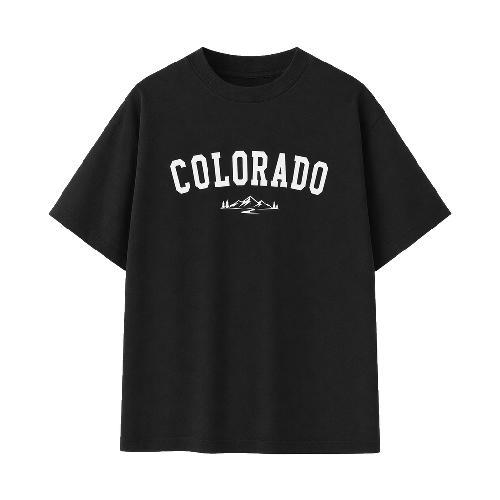 Collection 9 Colorado Essential Cotton T-Shirt - Black front
