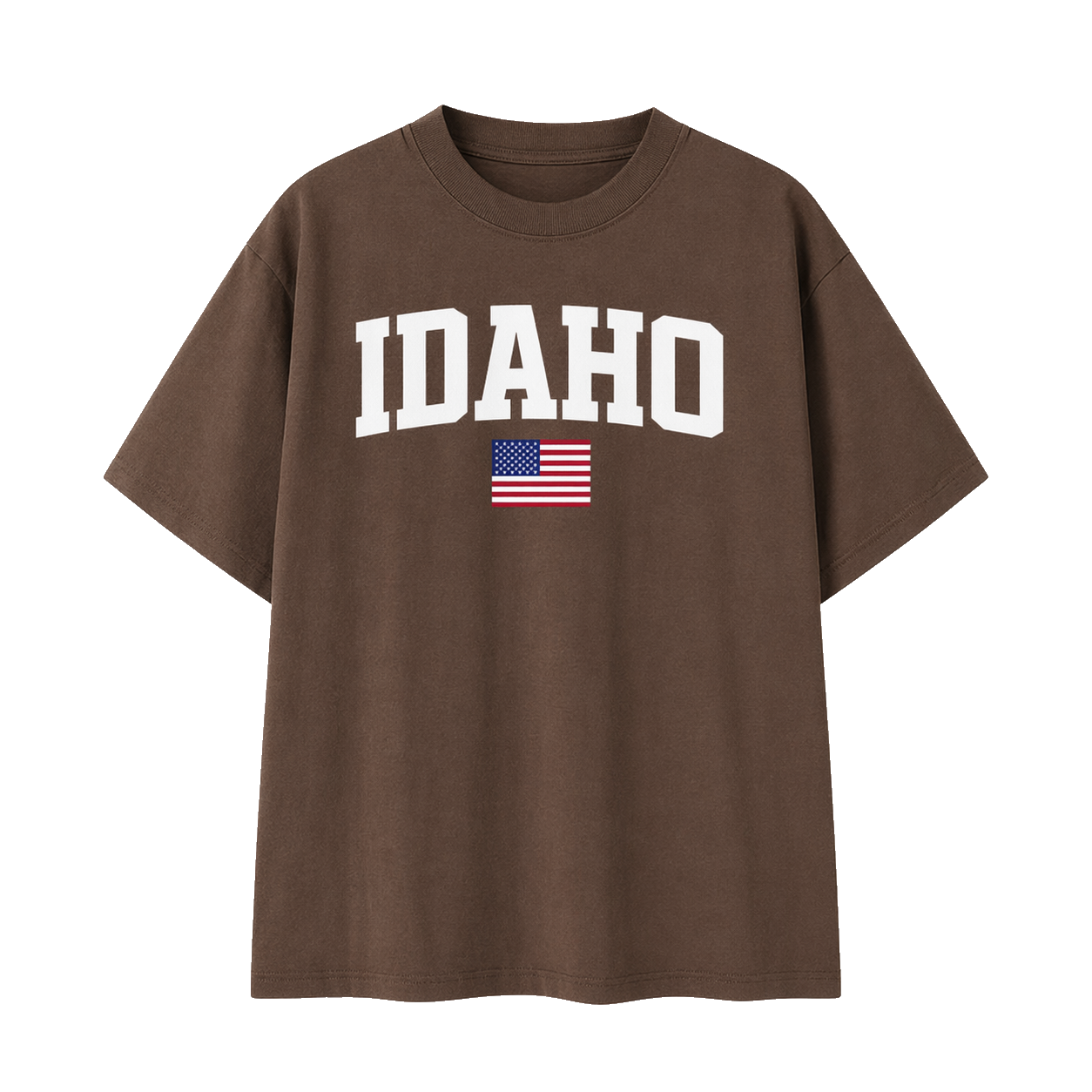 Collection 2 Idaho Essential Cotton T-Shirt - Coffee front