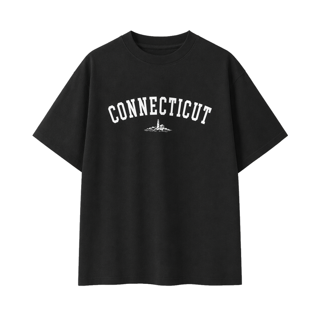 Collection 9 Connecticut Essential Cotton T-Shirt - Black front