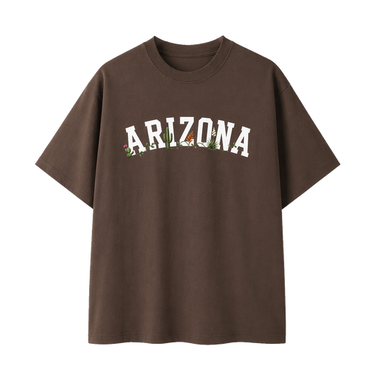 Collection 10 Arizona Essential Cotton T-Shirt - Coffee front