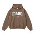 Collection 2 Idaho Oversize Fleeced Hoodie - Brown front