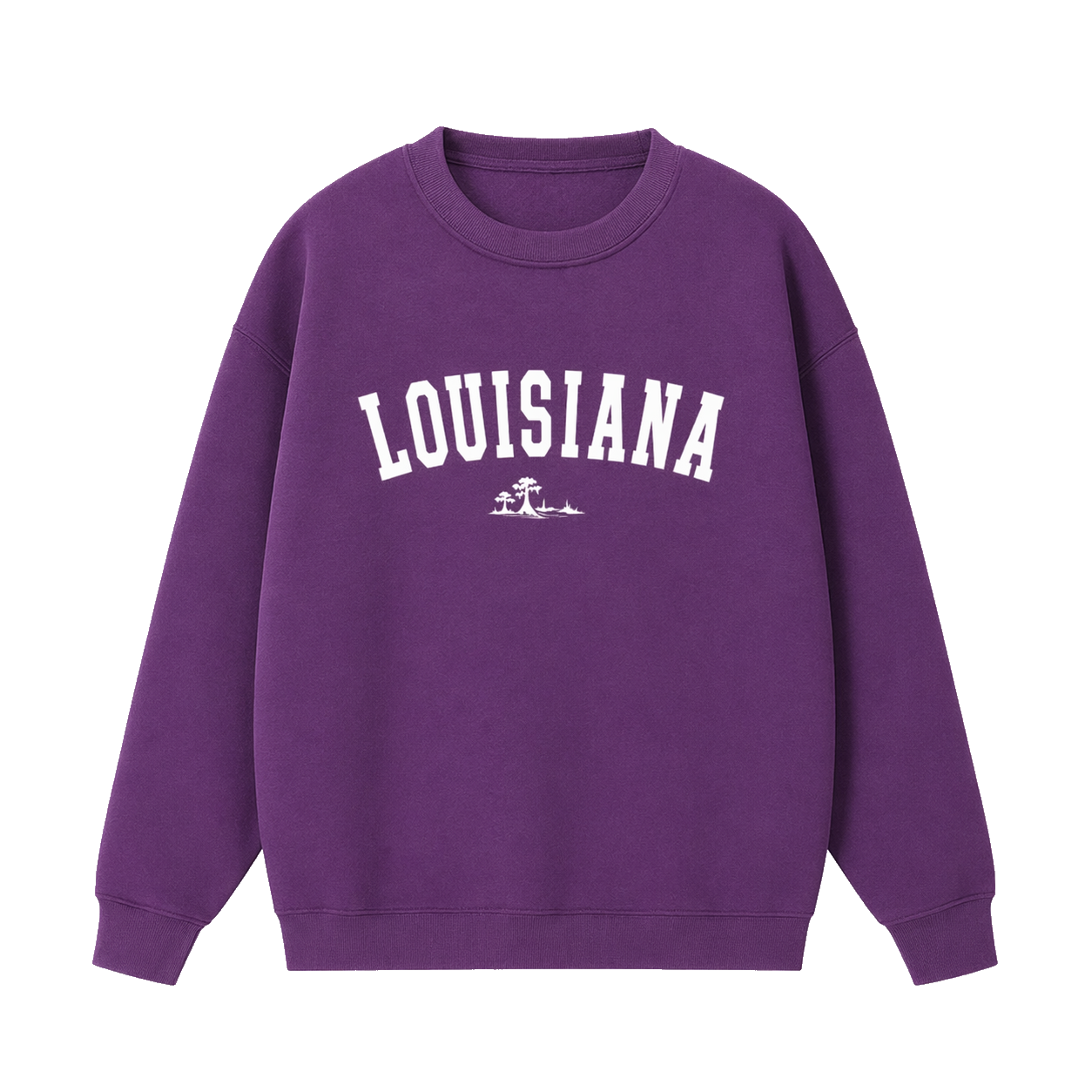 Collection 9 Louisiana Essential Heavyweight Crewneck Sweatshirt - Purple front