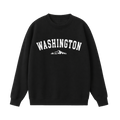 Collection 9 Washington Essential Heavyweight Crewneck Sweatshirt - Black front