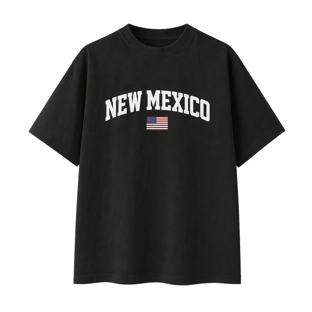 Collection 2 New Mexico Essential Cotton T-Shirt - Black front