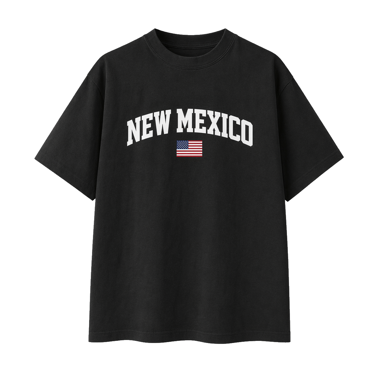 Collection 2 New Mexico Essential Cotton T-Shirt - Black front