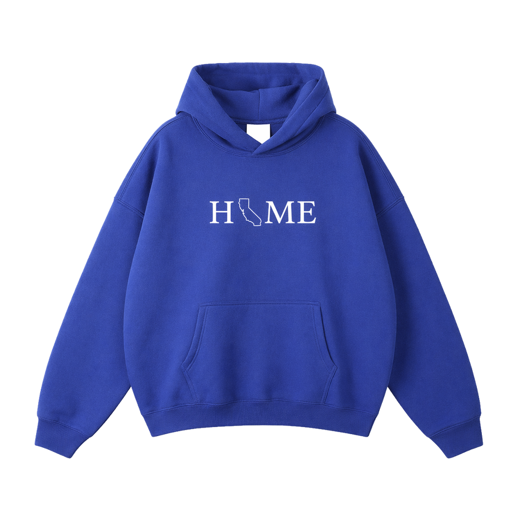 Collection 5 California Oversize Fleeced Hoodie - Klein Blue front