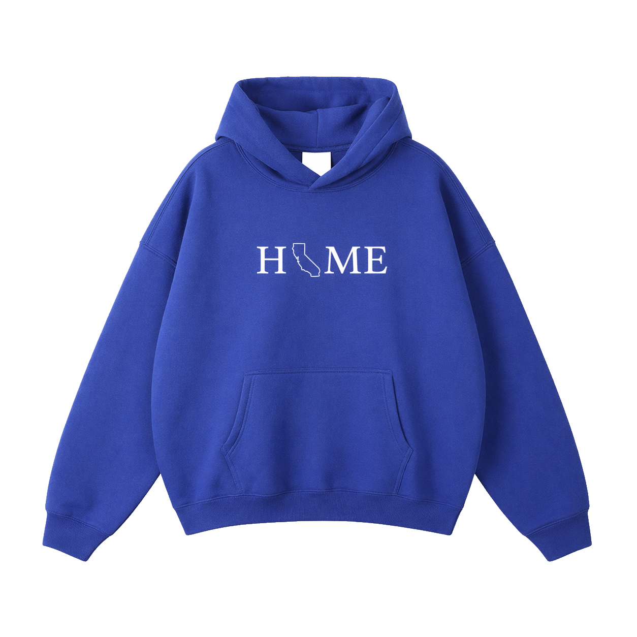 Collection 5 California Oversize Fleeced Hoodie - Klein Blue front