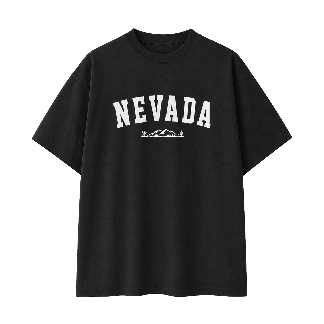 Collection 9 Nevada Essential Cotton T-Shirt - Black front