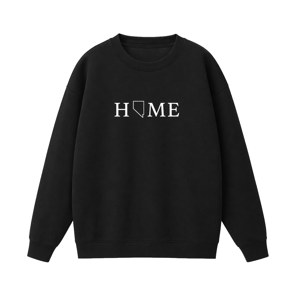 Collection 5 Nevada Essential Heavyweight Crewneck Sweatshirt - Black front