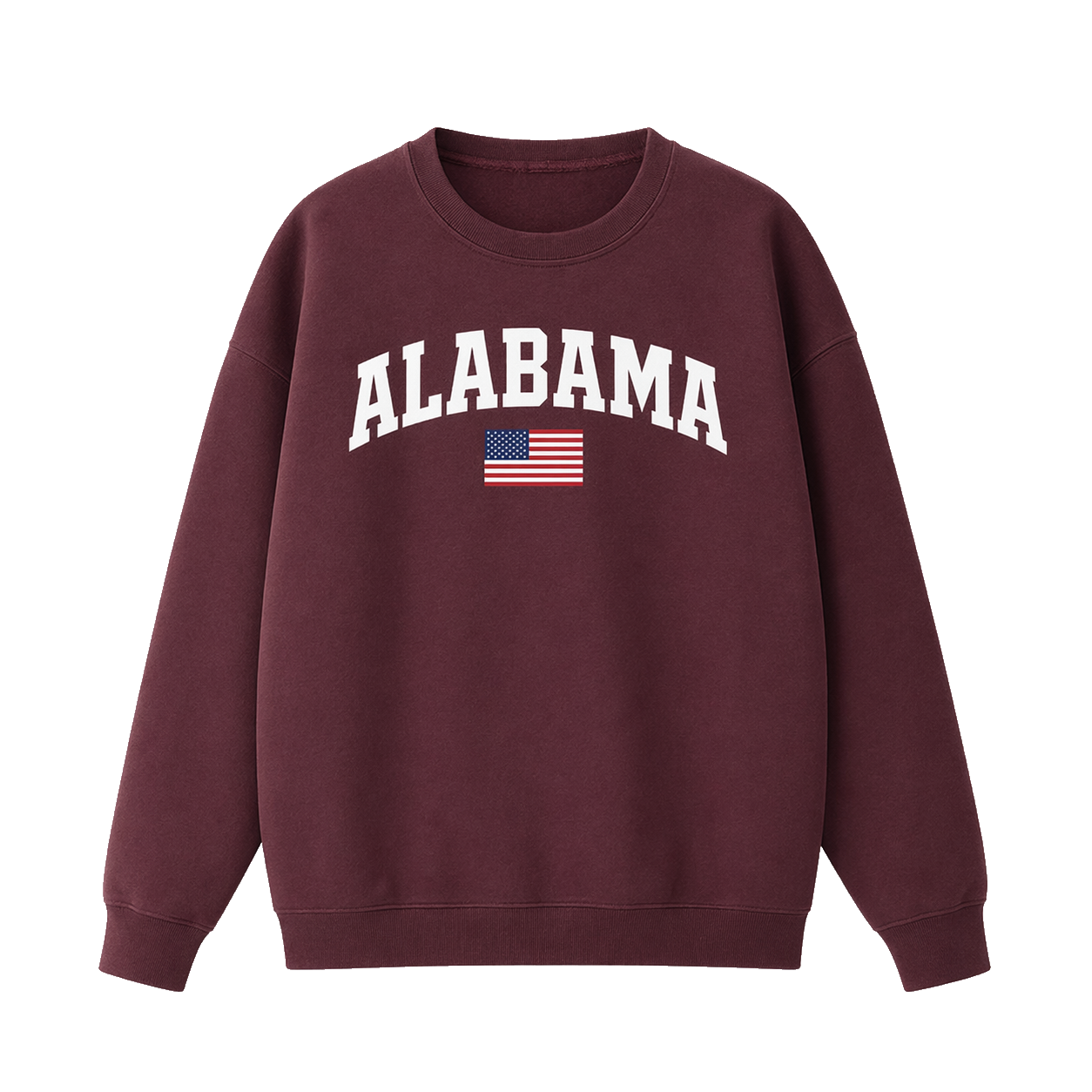 Collection 2 Alabama Essential Heavyweight Crewneck Sweatshirt - Dull Red front