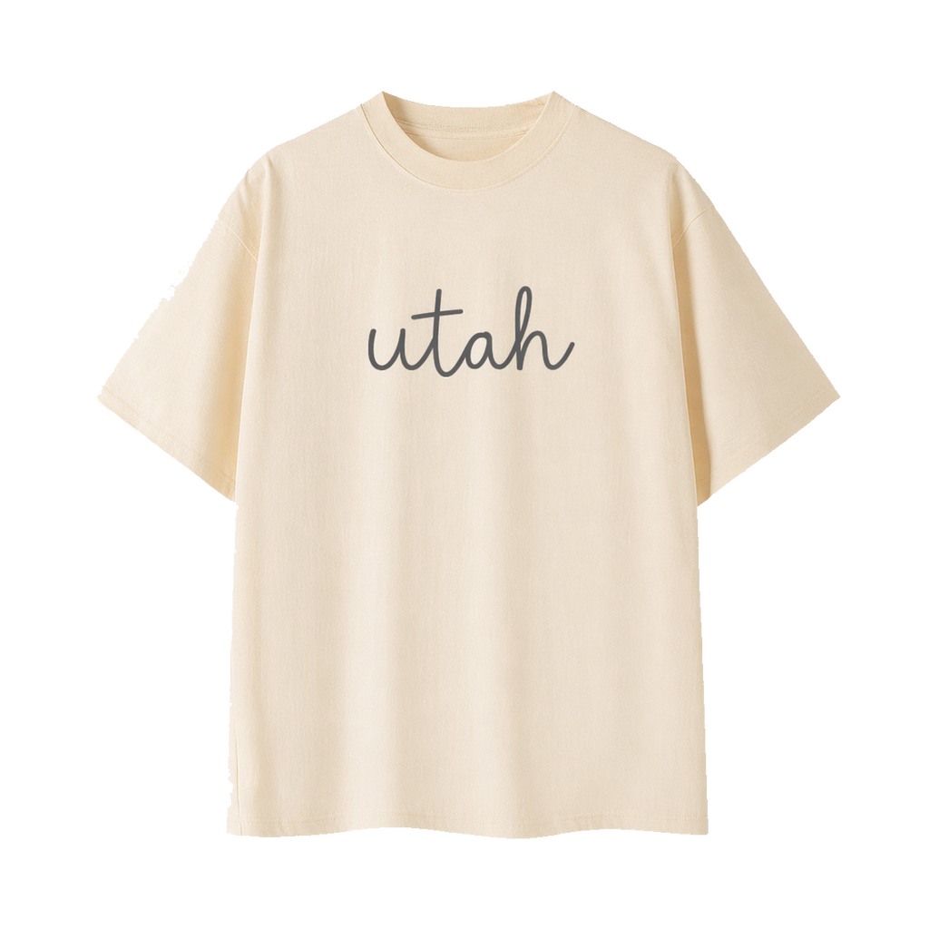 Collection 3 Utah Essential Cotton T-Shirt - Apricot front