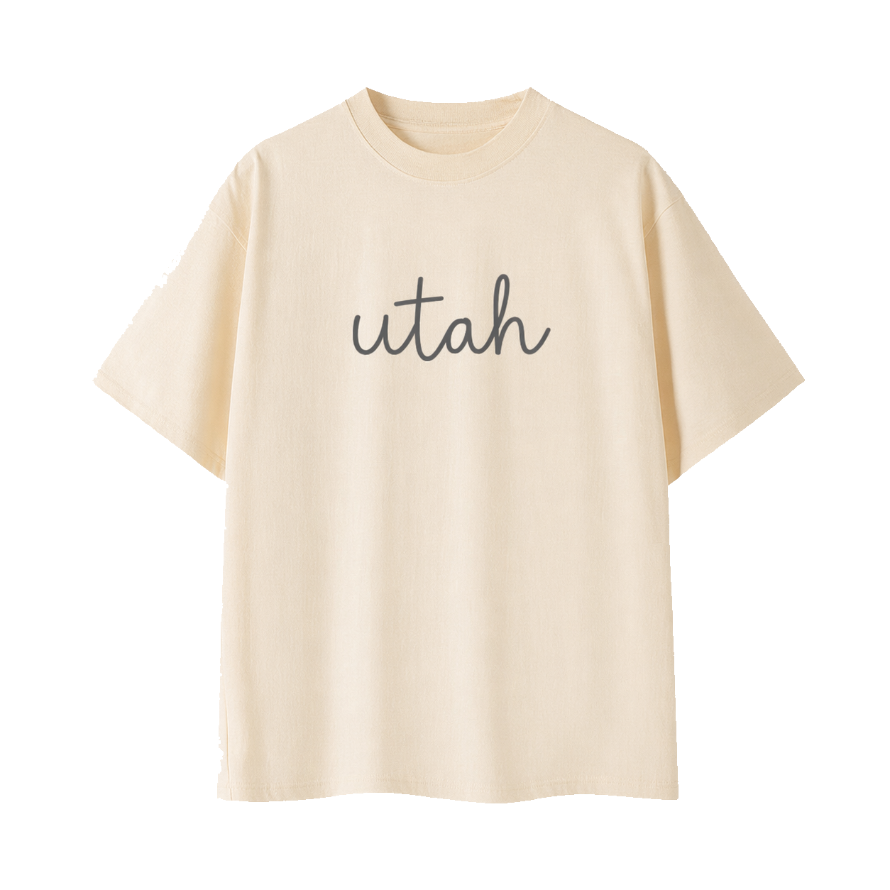 Collection 3 Utah Essential Cotton T-Shirt - Apricot front