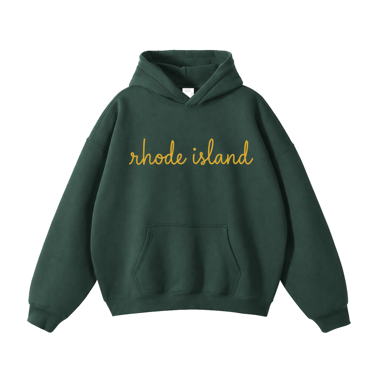 Collection 3 Rhode Island Oversize Fleeced Hoodie - Eden Green front
