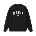 Collection 4 Maine Essential Heavyweight Crewneck Sweatshirt - Black front