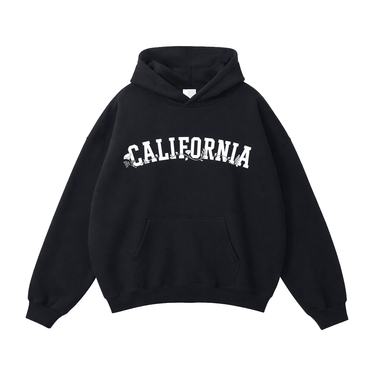 Collection 10 California Oversize Fleeced Hoodie - Black front