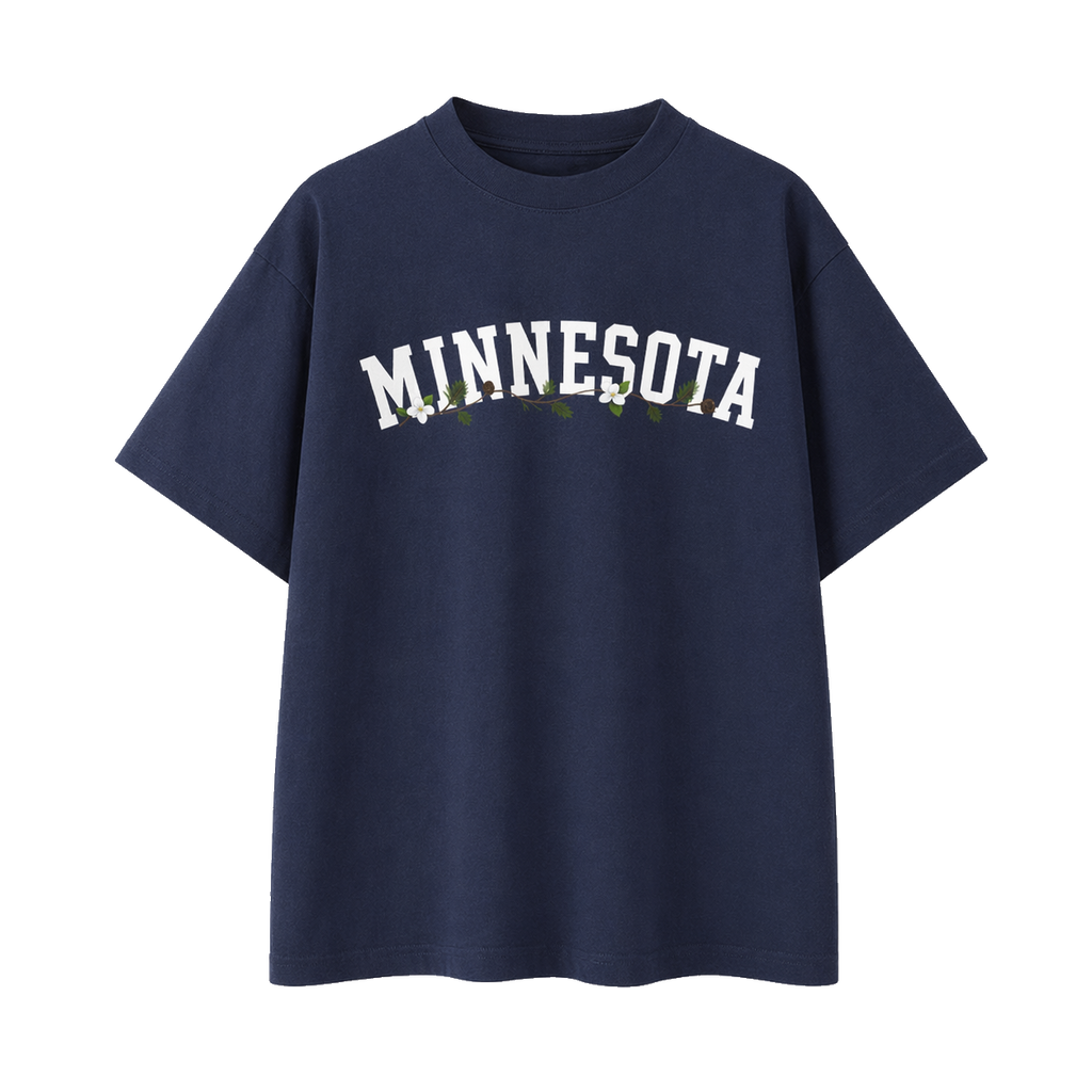 Collection 10 Minnesota Essential Cotton T-Shirt - Navy Blue front