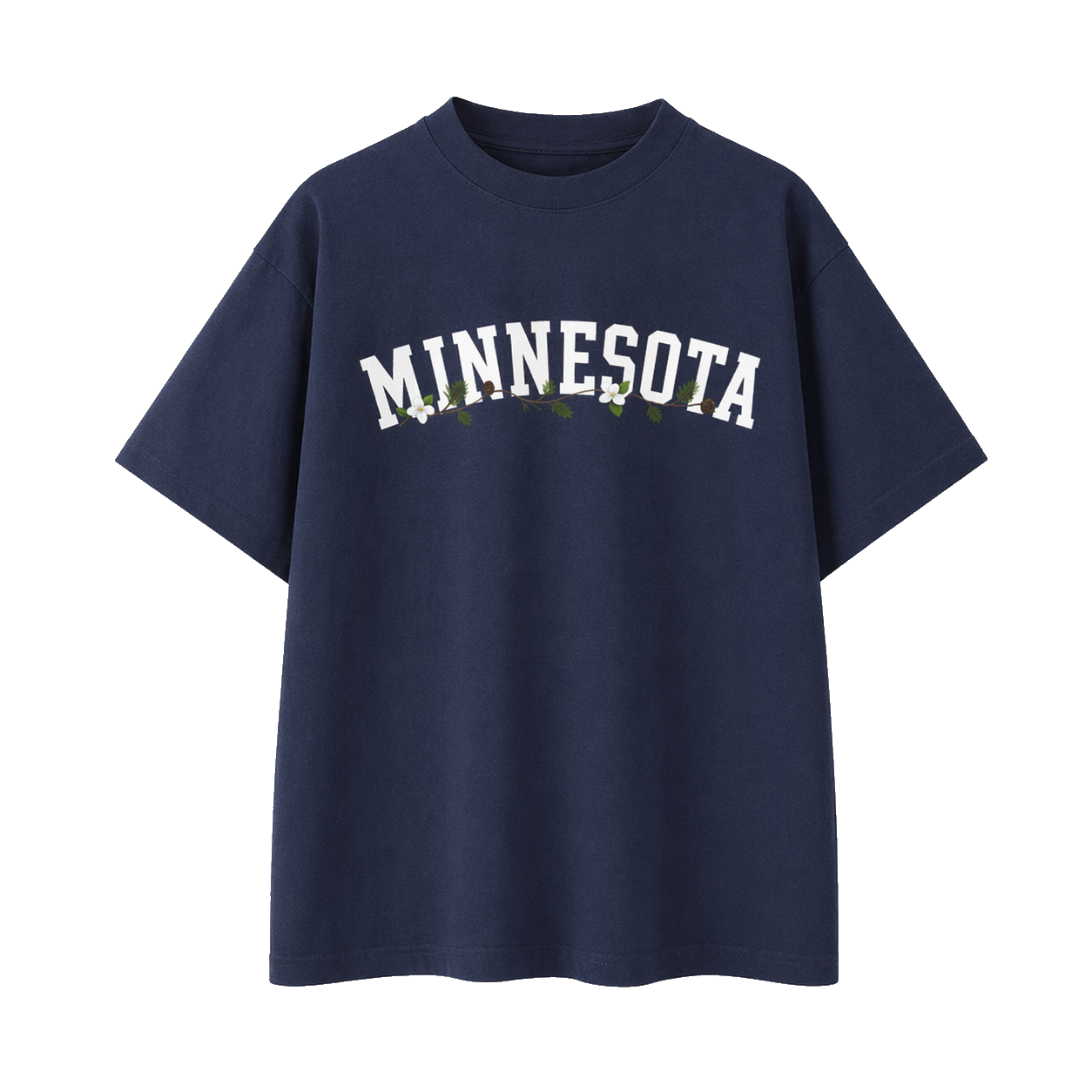 Collection 10 Minnesota Essential Cotton T-Shirt - Navy Blue front