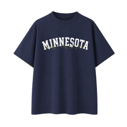 Collection 10 Minnesota Essential Cotton T-Shirt - Navy Blue front