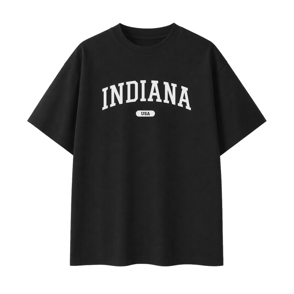 Collection 4 Indiana Essential Cotton T-Shirt - Black front