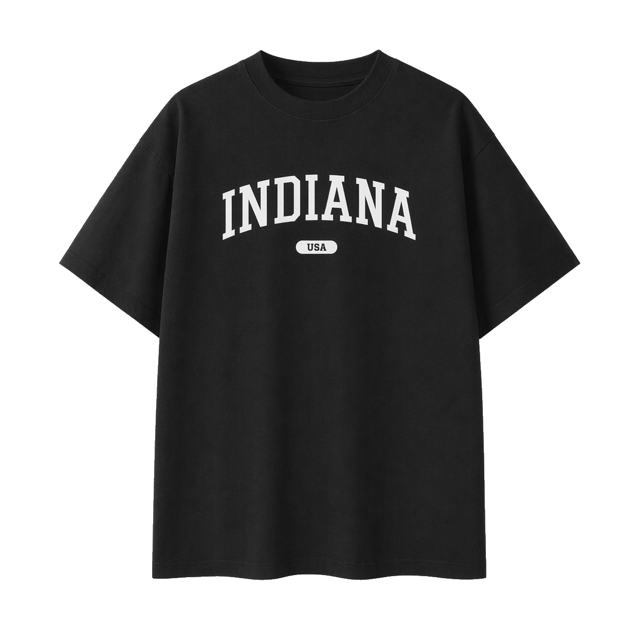 Collection 4 Indiana Essential Cotton T-Shirt - Black front