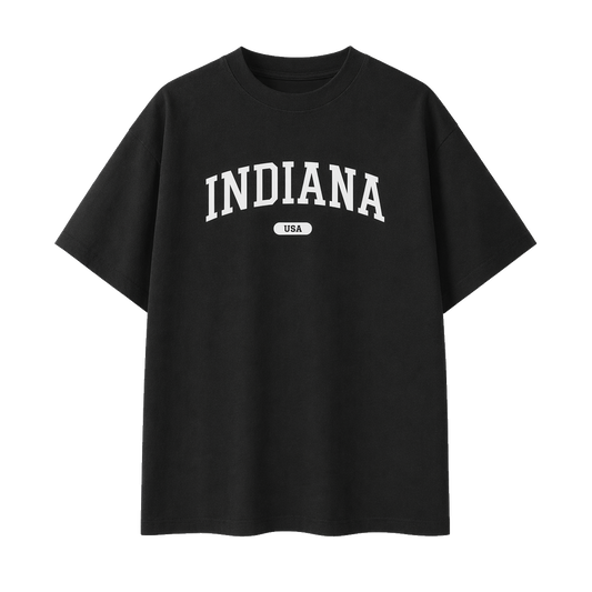 Collection 4 Indiana Essential Cotton T-Shirt - Black front