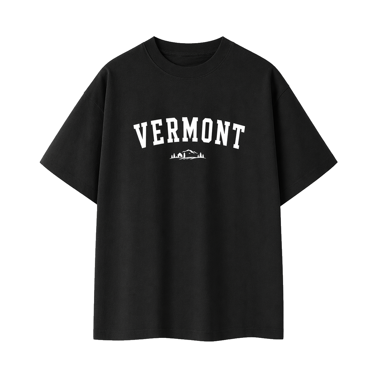 Collection 9 Vermont Essential Cotton T-Shirt - Black front