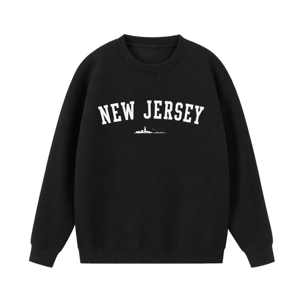 Collection 9 New Jersey Essential Heavyweight Crewneck Sweatshirt - Black front