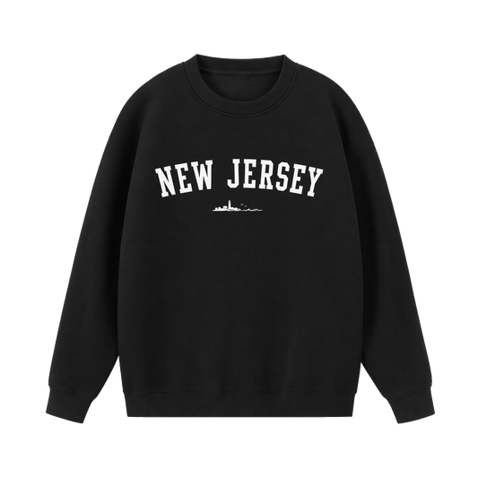 Collection 9 New Jersey Essential Heavyweight Crewneck Sweatshirt - Black front