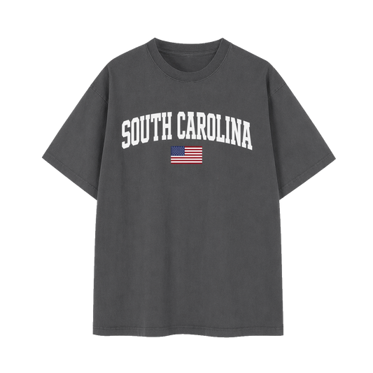 Collection 2 South Carolina Essential Cotton T-Shirt - Dark Gray front