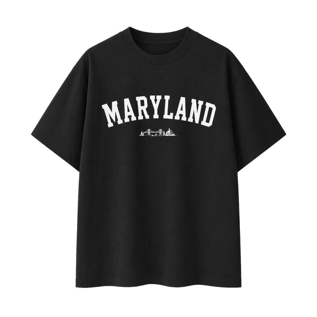 Collection 9 Maryland Essential Cotton T-Shirt - Black front