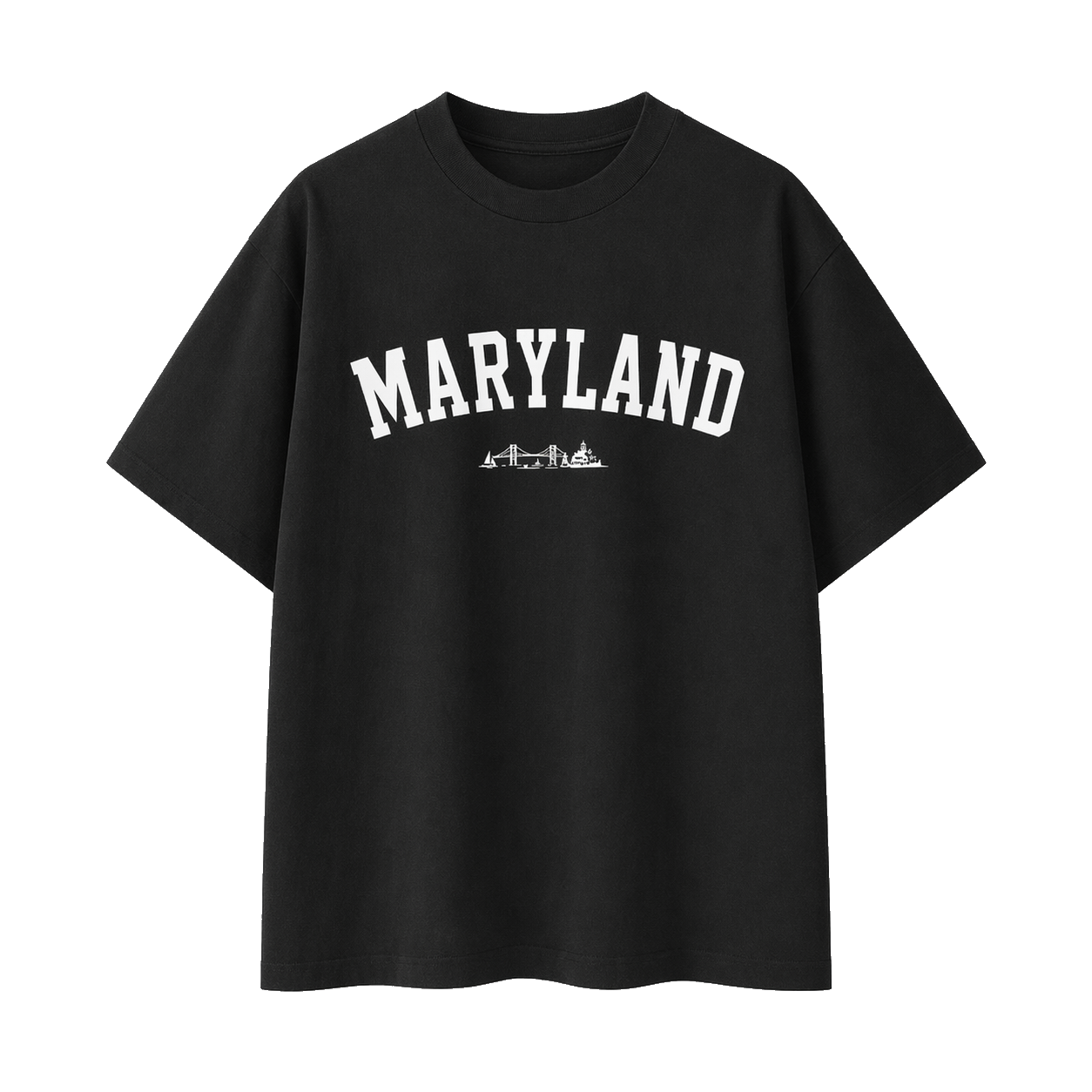Collection 9 Maryland Essential Cotton T-Shirt - Black front