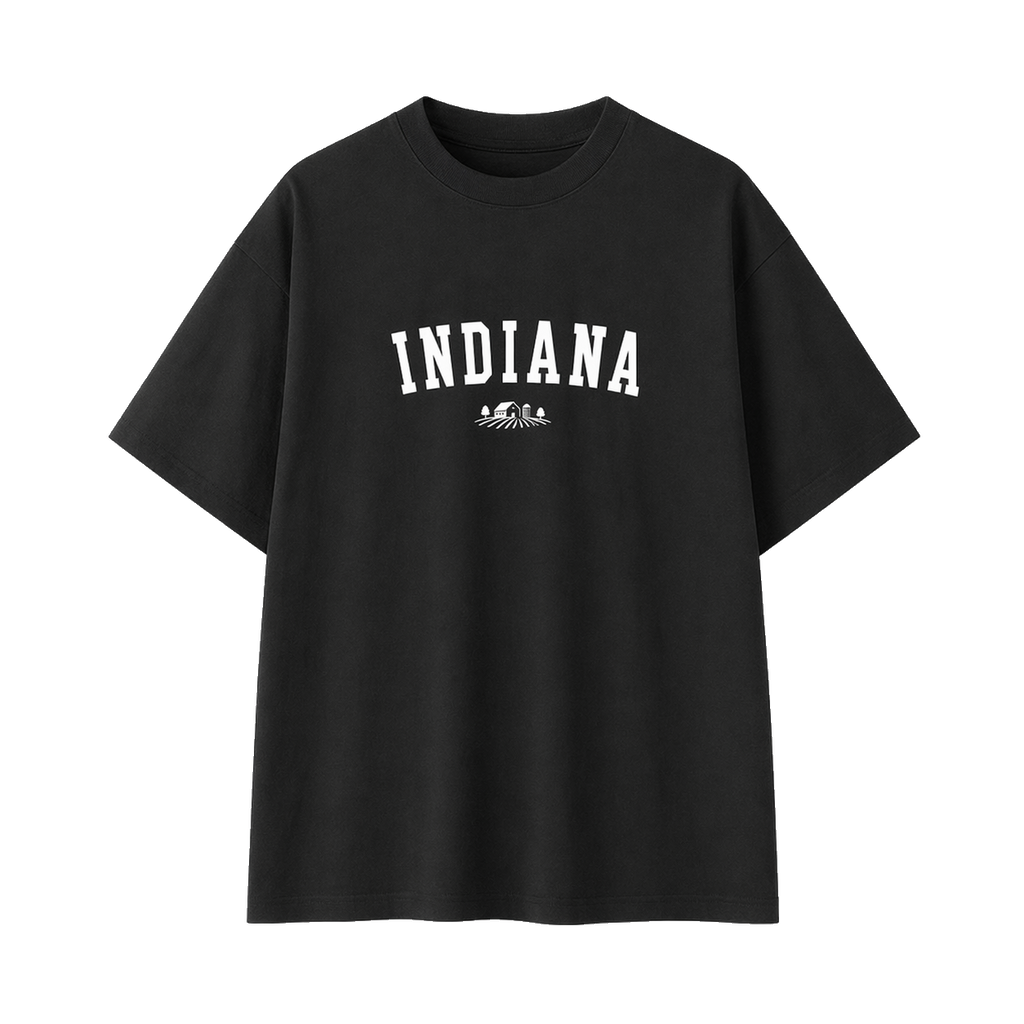 Collection 9 Indiana Essential Cotton T-Shirt - Black front