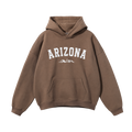 Collection 9 Arizona Oversize Fleeced Hoodie - Brown front