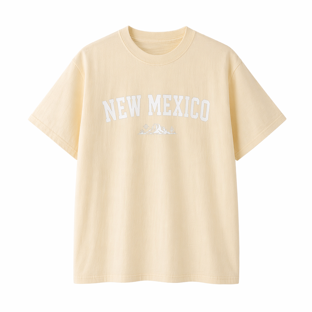 Collection 9 New Mexico Essential Cotton T-Shirt - Apricot front