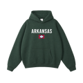 Collection 7 Arkansas Oversize Fleeced Hoodie - Eden Green front